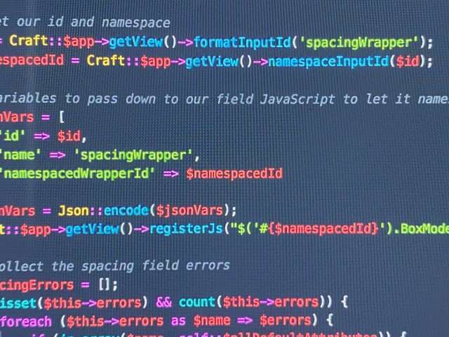 Code close-up